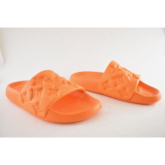 Louis Vuitton Waterfront Mule Bubble Monogram Orange Slide Sandal UK 9 US 10 11 - Picture 3 of 13